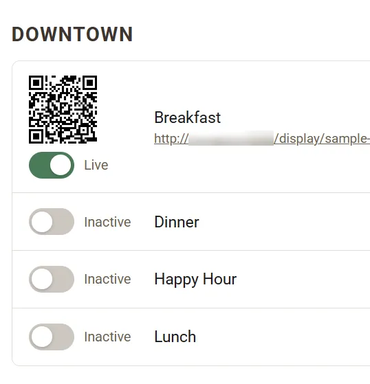 Build Menus